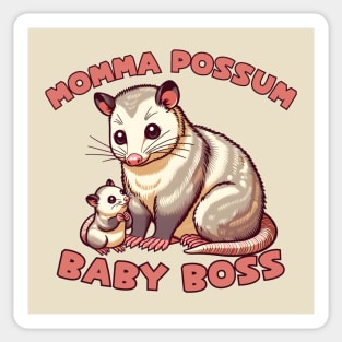 Parenting possum Sticker